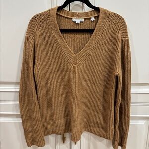 Vince camel knit v-neck sweater